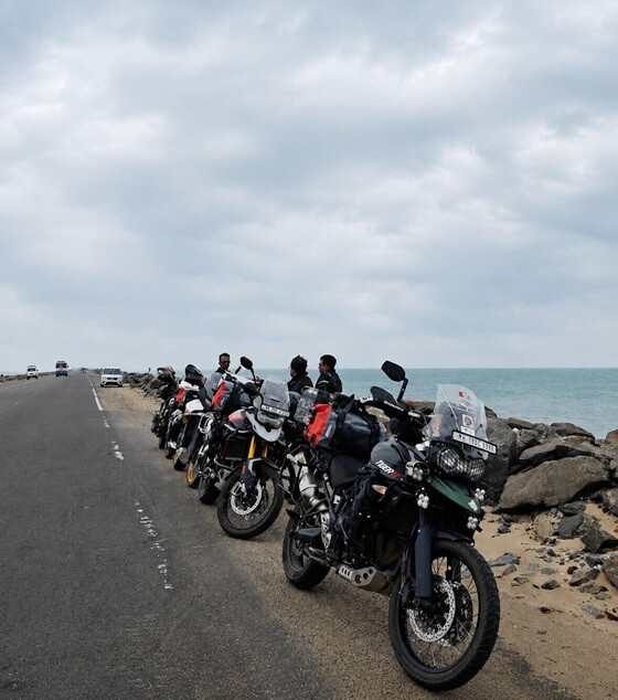 Rider on highway